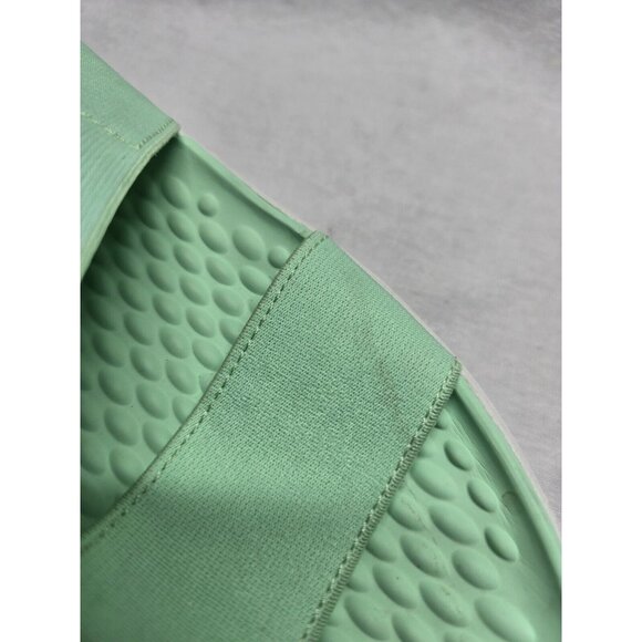 Crocs Women's Literide Sandal Size 7 Green Elastic Straps Slingback Slip On Shoe - Picture 4 of 7